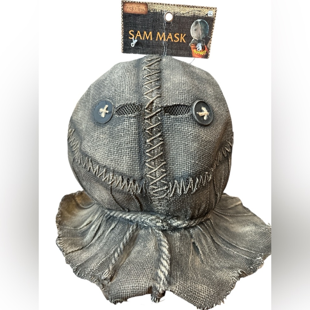 Trick R Treat Spirit‎ Halloween Sam Head Mask NWT Heavy Duty Mask 2019 Halloween